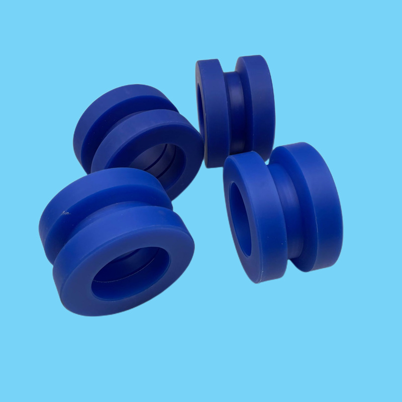 厂家定制MC901蓝色塑料尼龙轴承轮 增强塑料轴承轮来图加工